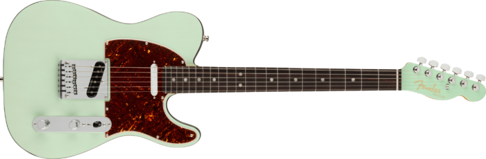 American Ultra Luxe Telecaster® - Transparent Surf Green / Rosewood / Ash