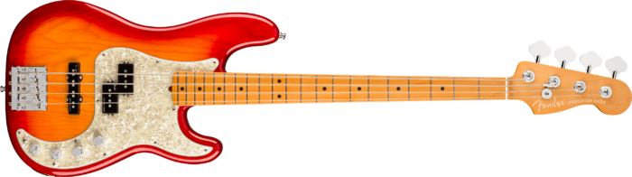 American Ultra Precision Bass® - Plasma Red Burst / Maple / Ash