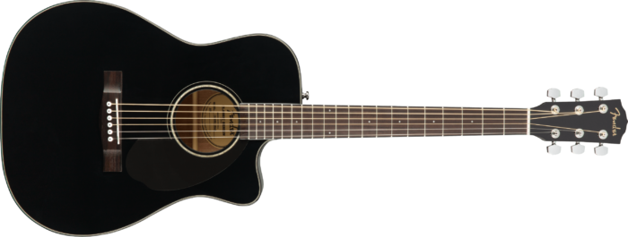 CC-60SCE Concert - Black / Walnut / Solid Spruce Top with Laminated Mahogany Back and Sides