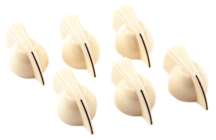 Chicken Head Amplifier Knobs - Cream