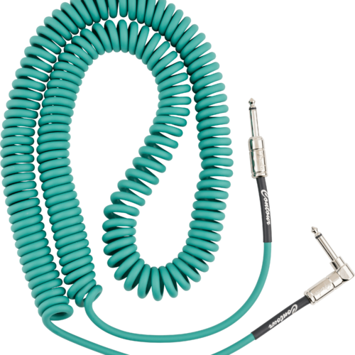 Contour™ Series Coil Instrument Cables - Sherwood Green / 30 ft (Str/Ang) / Straight/Angle