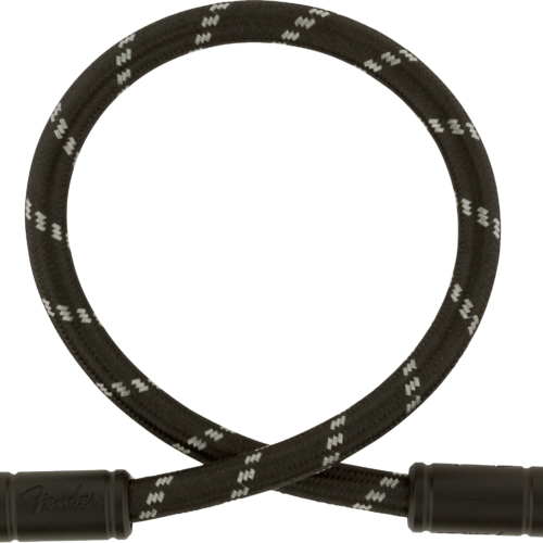 Deluxe Series Tweed Instrument Cables - Black Tweed / 1 ft (Ang/Ang) / Angle/Angle