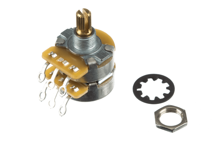 Dual 500K/250K Split Shaft Potentiometer