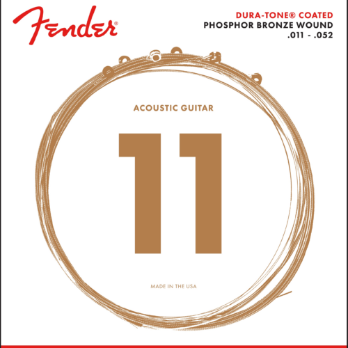 Dura-Tone® Coated Phosphor Bronze Acoustic Guitar Strings - .011-.052