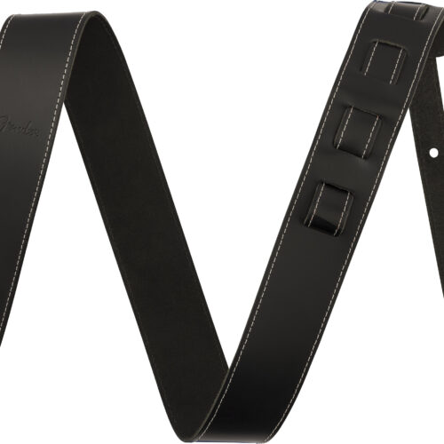 Fender Essentials Leather Strap 2 Inch Black