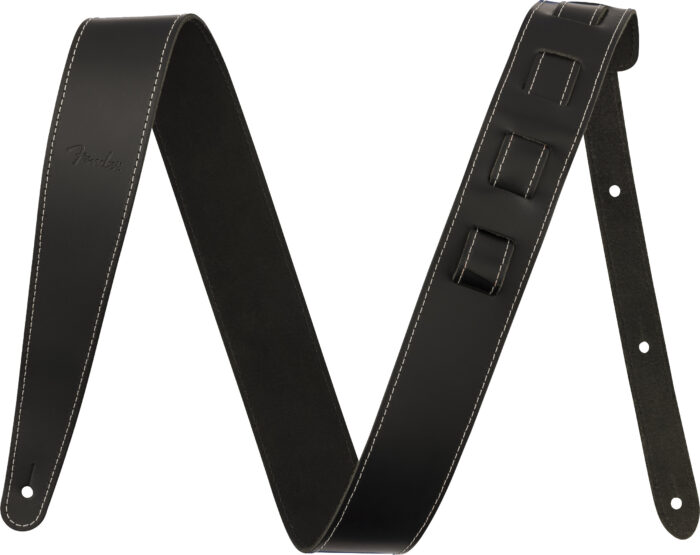 Fender Essentials Leather Strap 2 Inch Black
