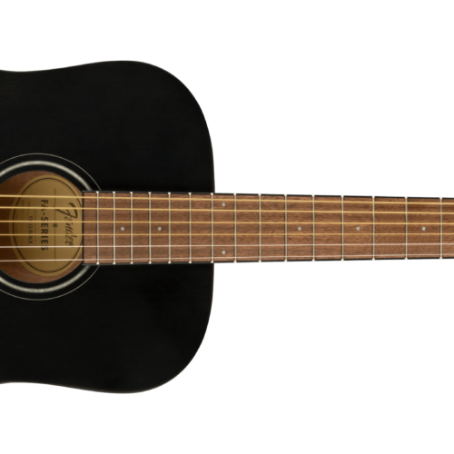 FA-15 3/4 Steel - Black / Walnut / Laminated Agathis Top with Sapele Back and Sides