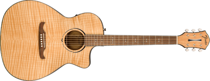 FA-345CE Auditorium - Natural / Walnut / Laminated Flame Maple Top with Laminated Lacewood Back and Sides