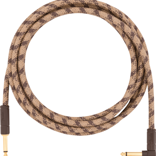 Festival Hemp Instrument Cables - Brown Stripe / 10 ft (Str/Ang) / Straight/Angle