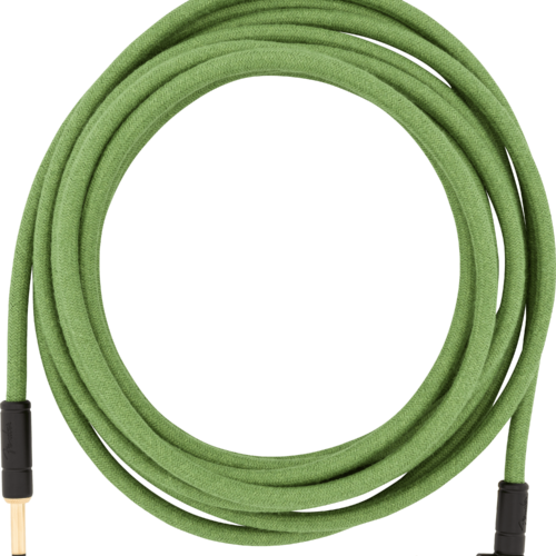 Festival Hemp Instrument Cables - Green / 18.6 ft (Str/Ang) / Straight/Angle
