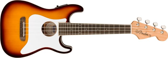 Fullerton Strat® Uke - Sunburst / Walnut / Mahogany