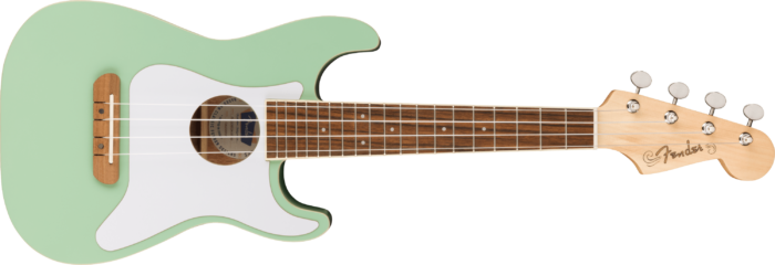 Fullerton Strat® Uke - Surf Green / Walnut / Spruce Top with Okoume Back and Sides