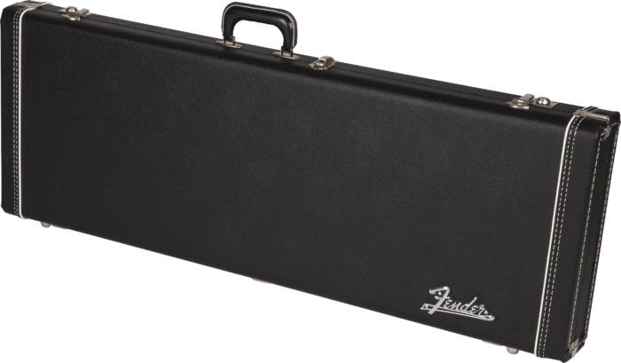 G&G Deluxe Hardshell Cases - Jaguar® /Jazzmaster® /Toronado® /Jagmaster™ - Black with Orange Plush Interior / Orange Plush