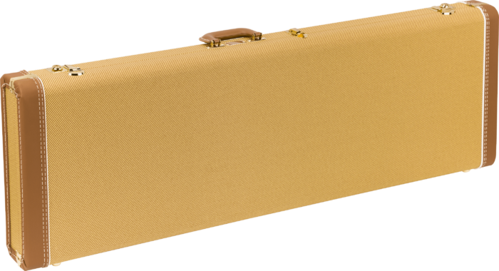 G&G Deluxe Hardshell Cases - Jazz Bass® - Tweed with Red Poodle Plush Interior / Red Poodle Plush