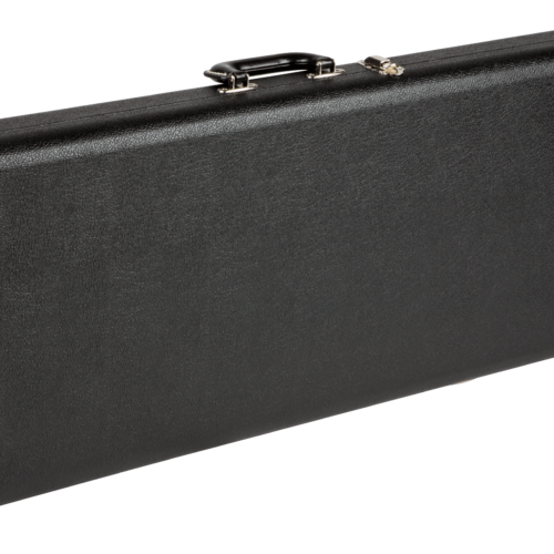 G&G Deluxe Hardshell Cases - Precision Bass® - Black with Orange Plush Interior / Orange Plush