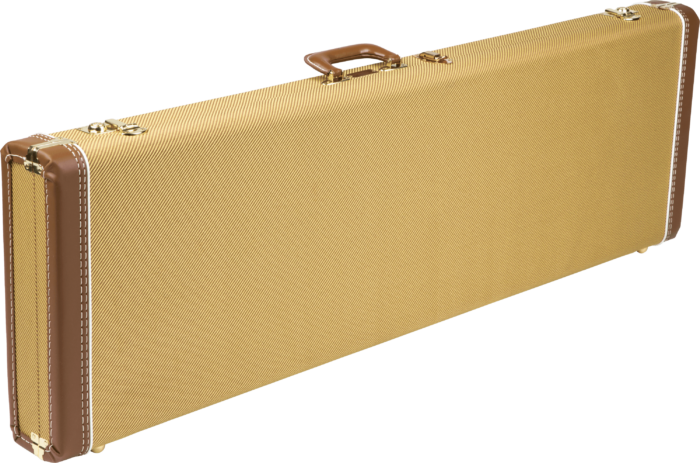 G&G Deluxe Hardshell Cases - Precision Bass® - Tweed / Red Poodle Plush
