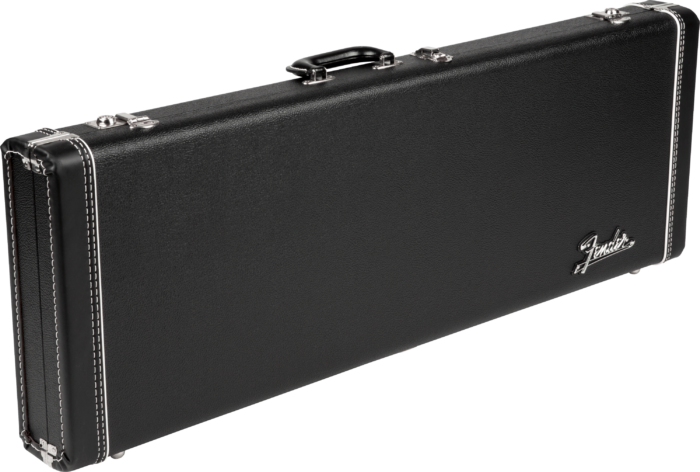 G&G Deluxe Hardshell Cases - Stratocaster®/Telecaster® - Black with Orange Plush Interior / Orange Plush