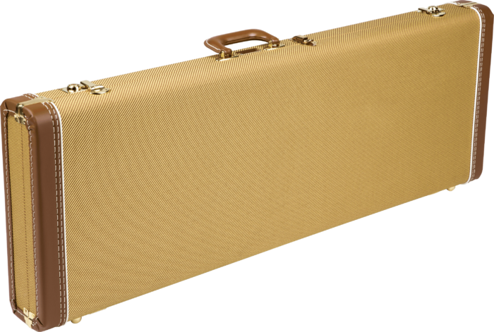 G&G Deluxe Hardshell Cases - Stratocaster®/Telecaster® - Tweed / Red Poodle Plush