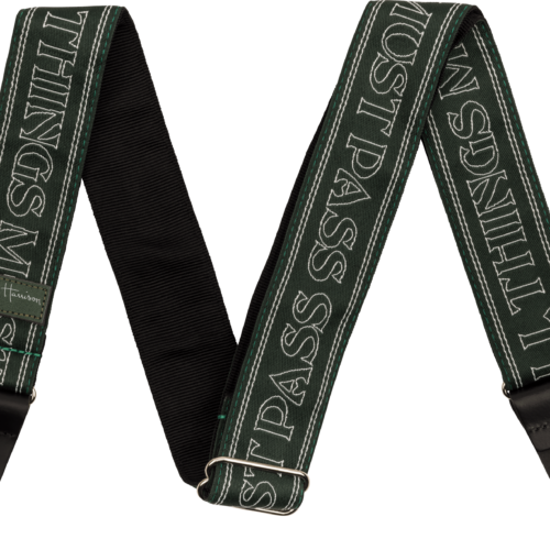 George Harrison All Things Must Pass Logo Strap - Green / 2" (50.8 mm)