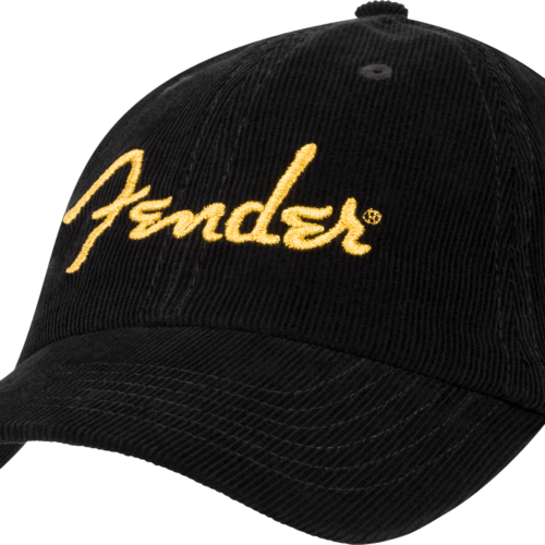 Fender® Gold Spaghetti Logo Corduroy Baseball Hat