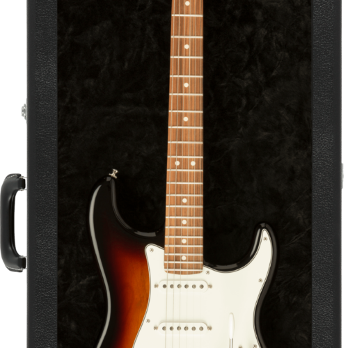 Guitar Display Cases - Black / Black Crushed Acrylic Plush