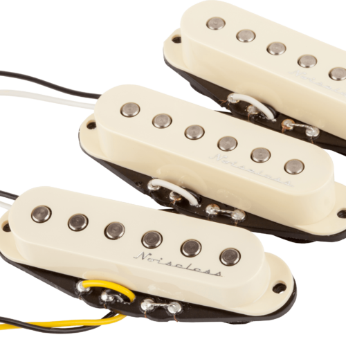 Hot Noiseless™ Strat® Pickup Set - Aged White / Neck/Middle