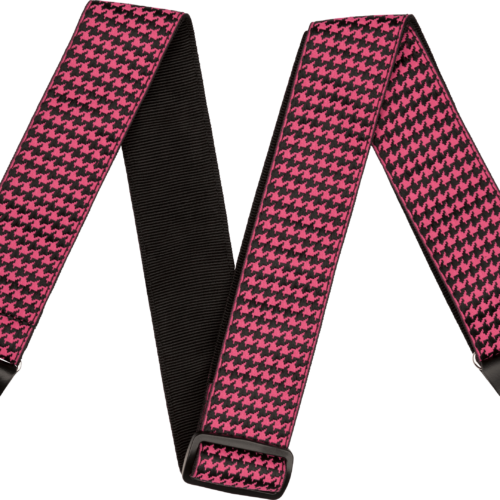 Houndstooth Jacquard Straps - Pink / 2" (50.8 mm)