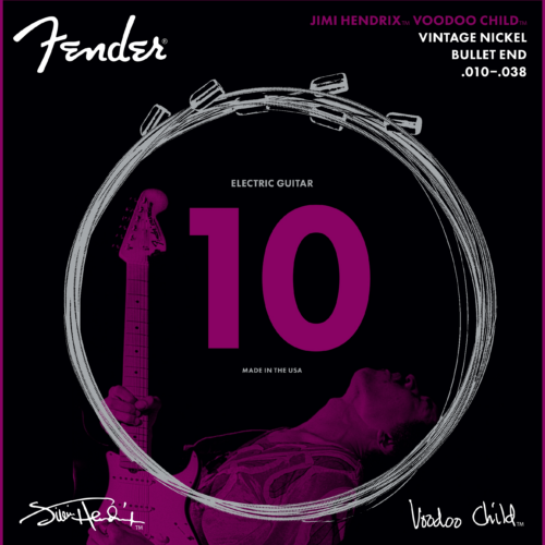 Jimi Hendrix™ Voodoo Child™ Electric Guitar Strings - .010-.038 Bullet End