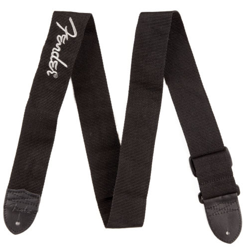 Logo Straps - Black with Gray Logo / 2" (50.8 mm)