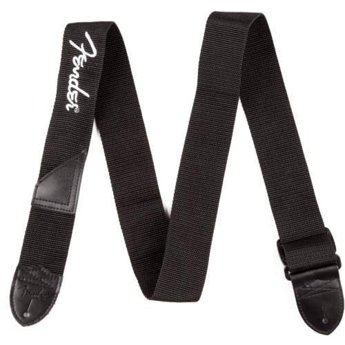 Logo Straps - Black with White Logo / 2" (50.8 mm)