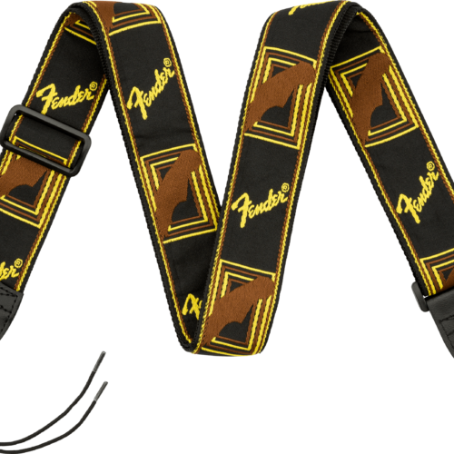 Monogrammed Straps - Black/Yellow/Brown / 2" (50.8 mm)