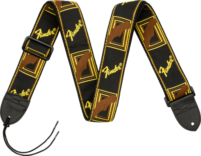 Monogrammed Straps - Black/Yellow/Brown / 2" (50.8 mm)