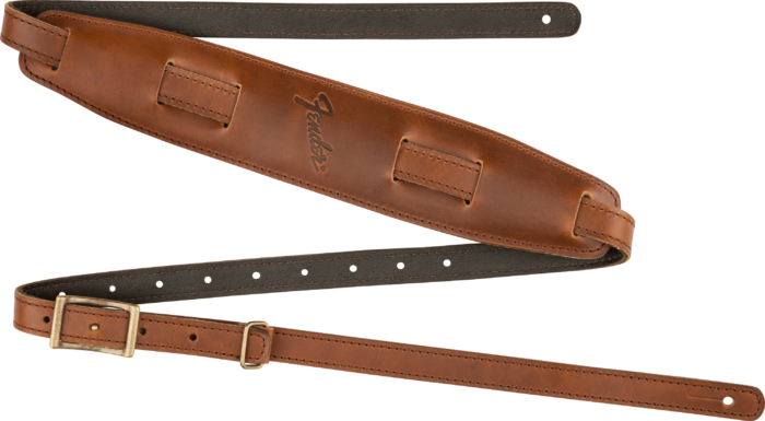 Mustang™ Leather Saddle Straps - Long - Cognac / 2.25" (5.72 cm)