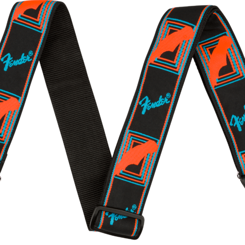 Neon Monogrammed Strap - Blue and Orange / 2" (50.8 mm)