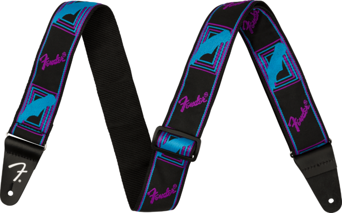 Neon Monogrammed Strap - Blue and Purple / 2" (50.8 mm)