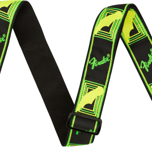 Neon Monogrammed Strap - Green and Yellow / 2" (50.8 mm)