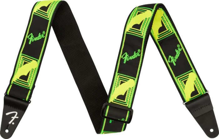Neon Monogrammed Strap - Green and Yellow / 2" (50.8 mm)