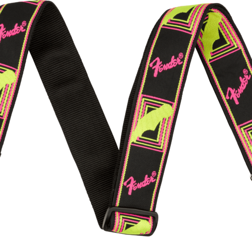Neon Monogrammed Strap - Pink and Yellow / 2" (50.8 mm)
