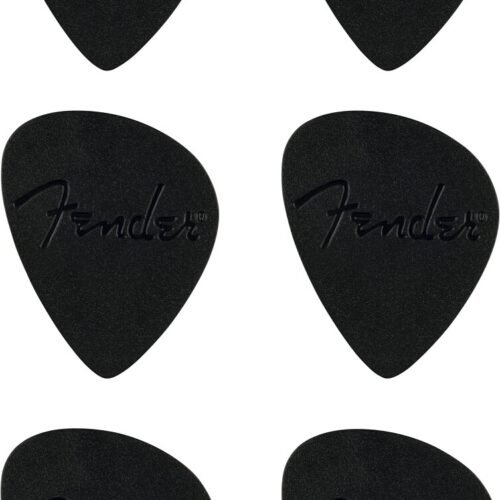 Fender Offset Picks 6-Pack Black Medium .83mm