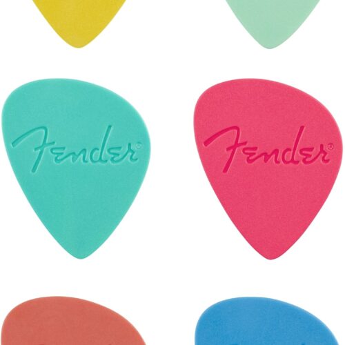 Fender Offset Picks Multi-Color 6 Pack Med 88mm