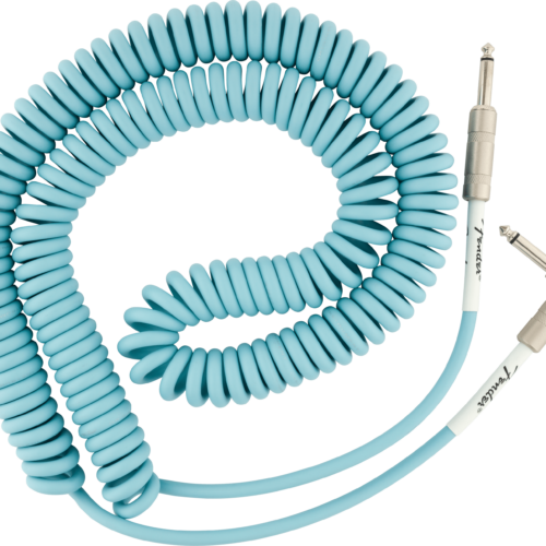 Original Series Coil Instrument Cables - Daphne Blue / 30 ft (Str/Ang) / Straight/Angle