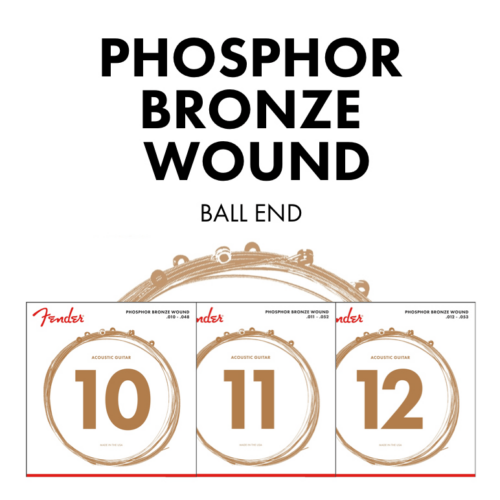 Phosphor Bronze Acoustic Guitar Strings - .010-.048