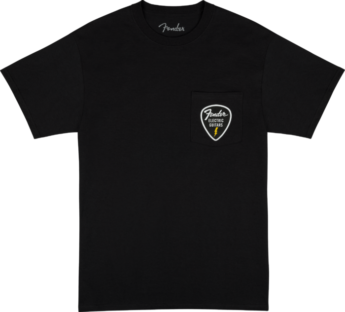 Fender® Pick Patch Pocket Tees - Black / M