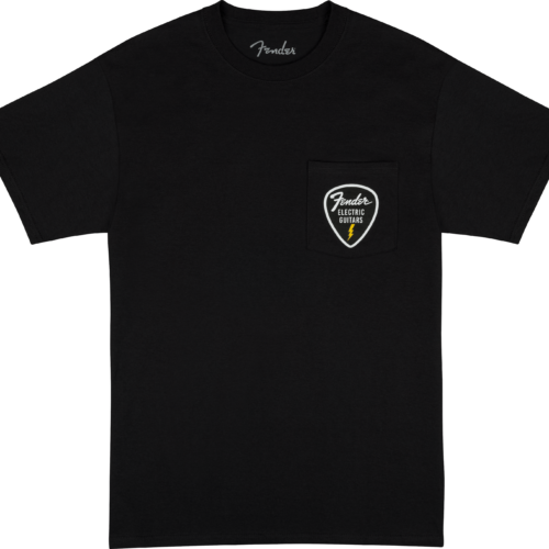 Fender® Pick Patch Pocket Tees - Black / XL
