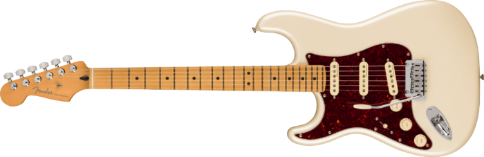 Player Plus Stratocaster® Left-Handed - Olympic Pearl / Maple / Alder