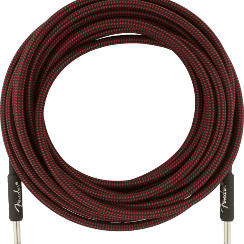 Professional Series Tweed Instrument Cables - Red Tweed / 25 ft (Str/Str) / Straight/Straight
