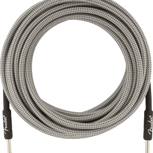 Professional Series Tweed Instrument Cables - White Tweed / 25 ft (Str/Str) / Straight/Straight