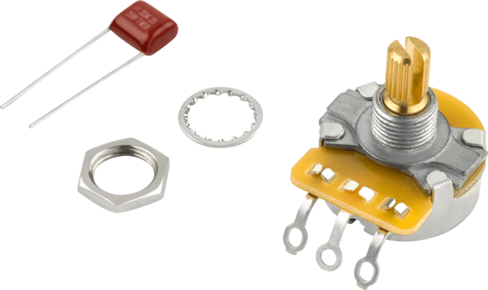 Pure Vintage 250K Split Shaft Potentiometer (Volume or Tone)