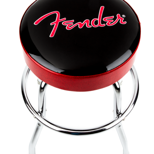 Fender® Red Sparkle Logo Barstool