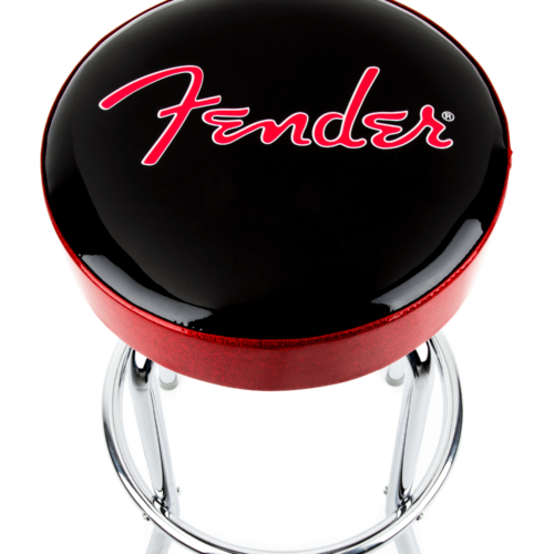 Fender® Red Sparkle Logo Barstool